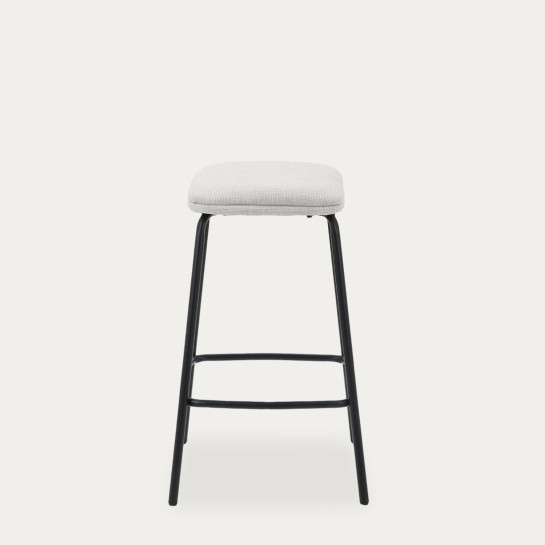 kenay home Taburete tapizado beige Solo queda un día