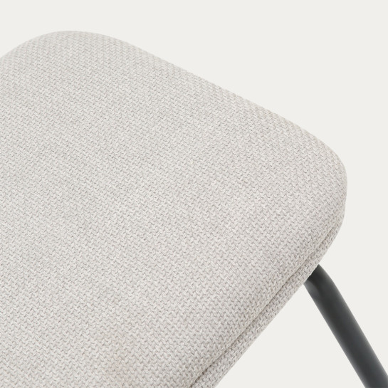 kenay home Taburete tapizado beige Solo queda un día