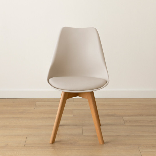 kenay home Silla polipropileno beige Superdescuento