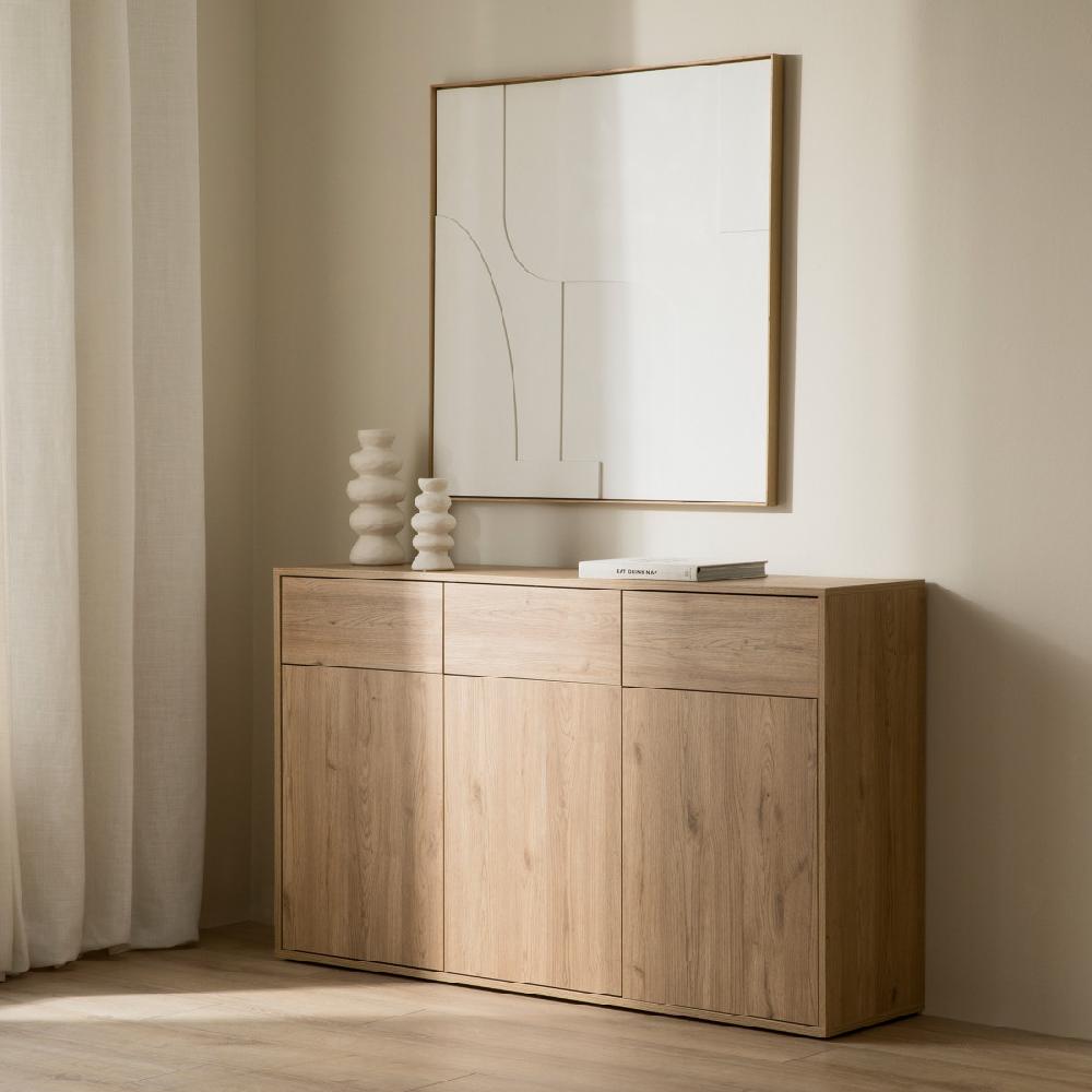 kenay home Aparador estrecho 140 natural Ahorra y exporta