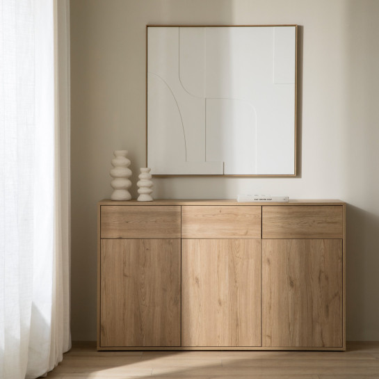kenay home Aparador estrecho 140 natural Ahorra y exporta