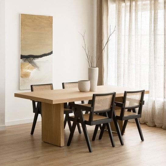 kenay home Mesa de comedor rectangular natural 220 En línea