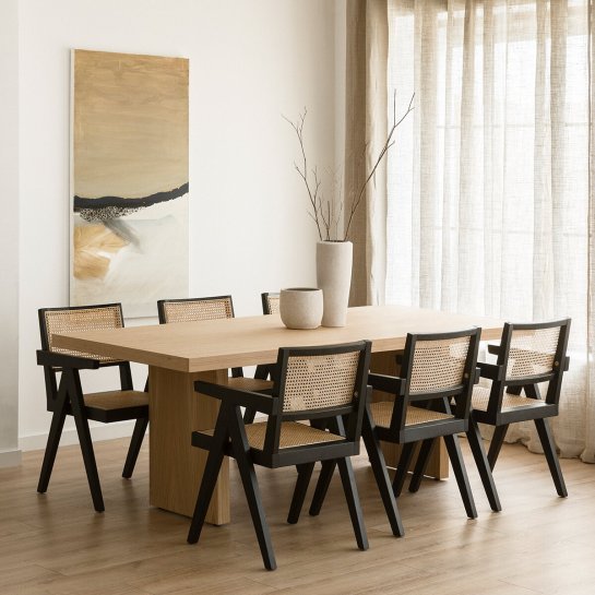 kenay home Mesa de comedor rectangular natural 220 En línea