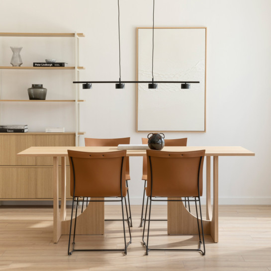kenay home Mesa de comedor rectangular natural 200 Rebajas