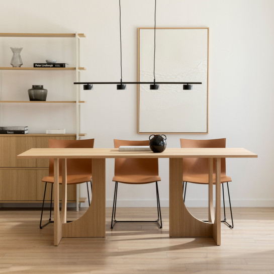 kenay home Mesa de comedor rectangular natural 200 Rebajas