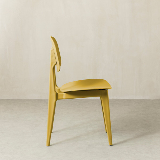 kenay home Silla polipropileno mostaza Descuento