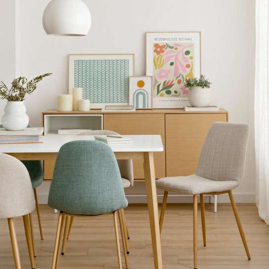 kenay home Silla tapizada menta Tienda