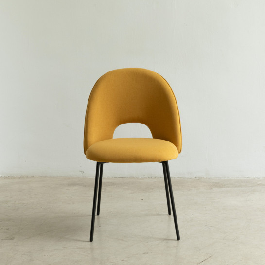kenay home Silla tapizada mostaza Envío gratis