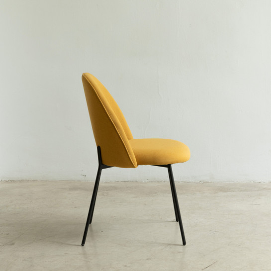 kenay home Silla tapizada mostaza Envío gratis