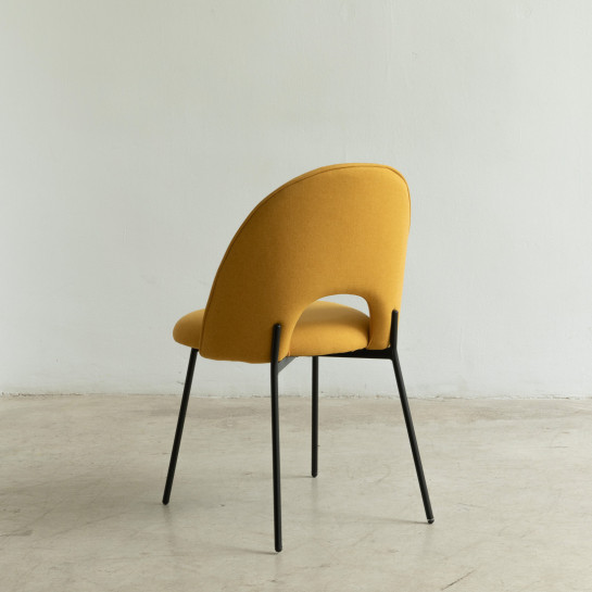 kenay home Silla tapizada mostaza Envío gratis