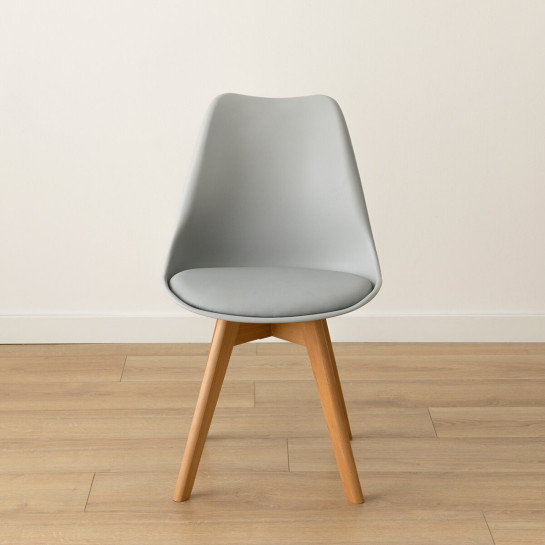 kenay home Silla polipropileno gris Envío gratis