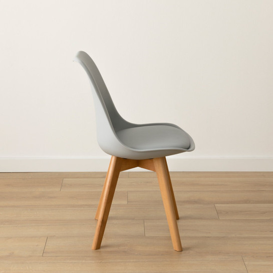 kenay home Silla polipropileno gris Envío gratis