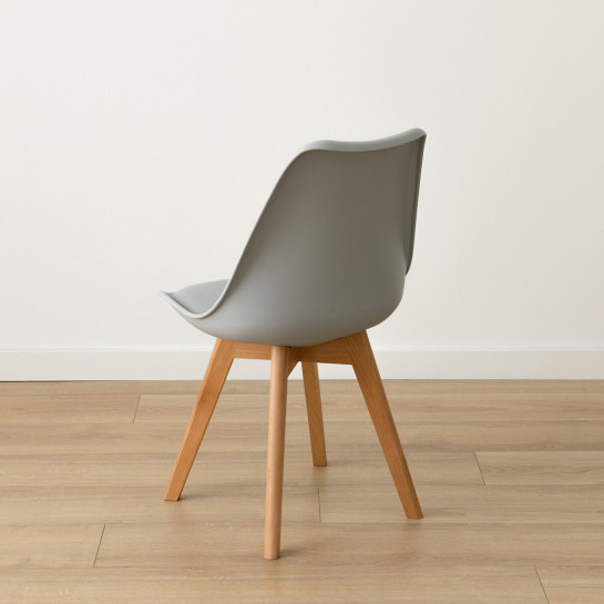 kenay home Silla polipropileno gris Envío gratis