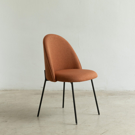 kenay home Silla tapizada terracota Último día