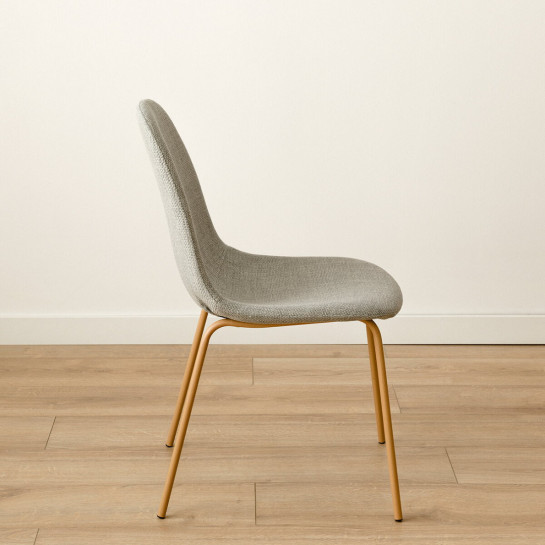 kenay home Silla tapizada gris Superdescuento