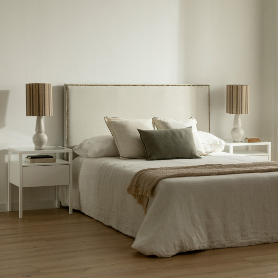 kenay home Cabecero tapizado 150/160 beige Venta caliente