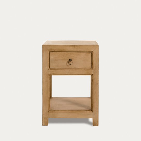 kenay home Mesita de noche natural 1 cajón 40 Gran oferta