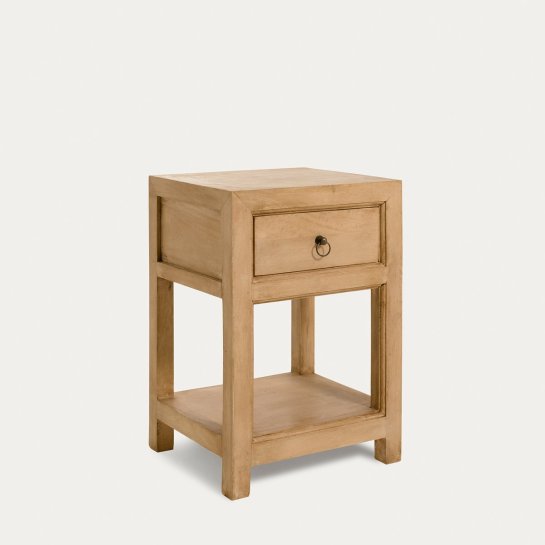 kenay home Mesita de noche natural 1 cajón 40 Gran oferta