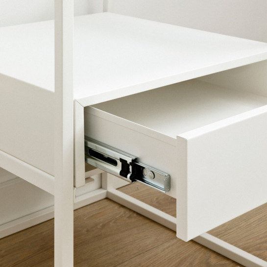 kenay home Mesita de noche blanca 1 cajón Tienda