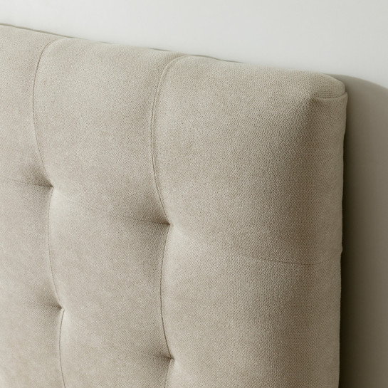 kenay home Cabecero tapizado 150/160 beige Liquidación