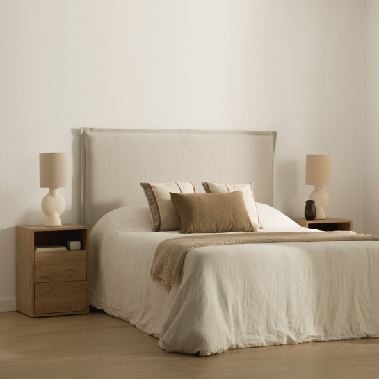 kenay home Cabecero tapizado 150/160 beige Rebajas online