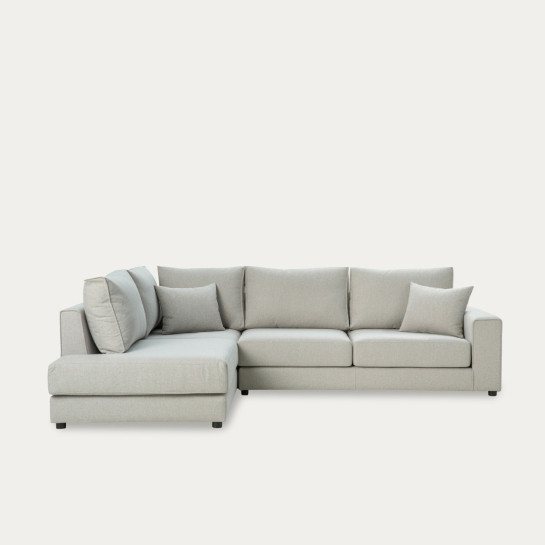 kenay home Sofá chaise izquierda mediano tapizado beige Rebajas