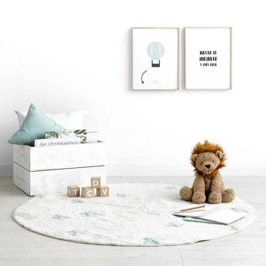 kenay home Alfombra infantil menta lavable Promoción por tiempo limitado