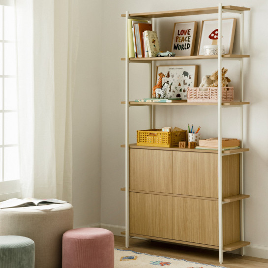 kenay home Estantería alta blanca infantil Última moda