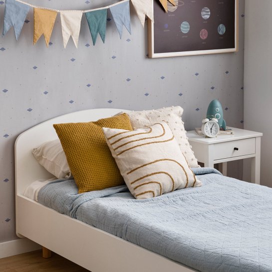 kenay home Cama blanca personalizable Ventas relámpago