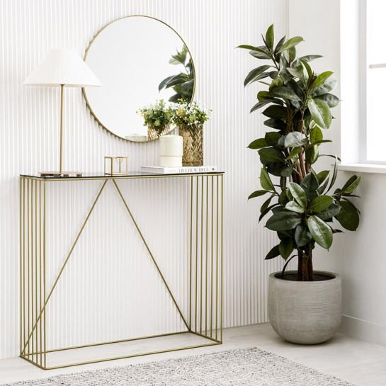 kenay home Lámpara de sobremesa dorada Descuento por venta flash
