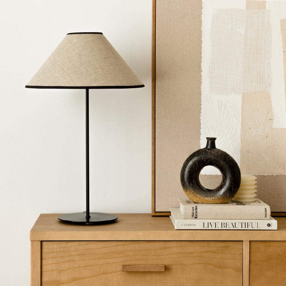 kenay home Lámpara de sobremesa negra Ofertas especiales