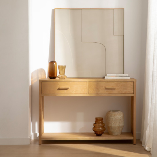 kenay home Consola roble 2 cajones Tienda