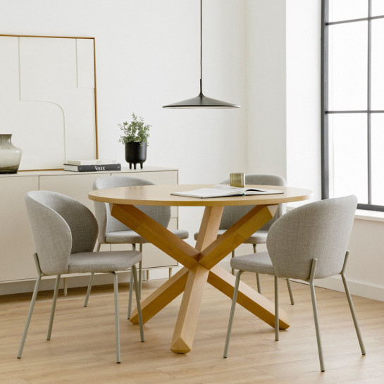 kenay home Silla tapizada gris Liquidación