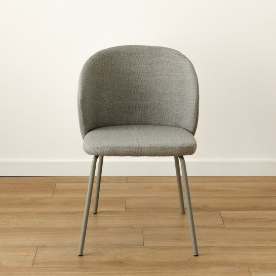 kenay home Silla tapizada gris Liquidación