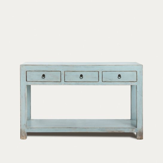 kenay home Consola azul 3 cajones Envío gratis