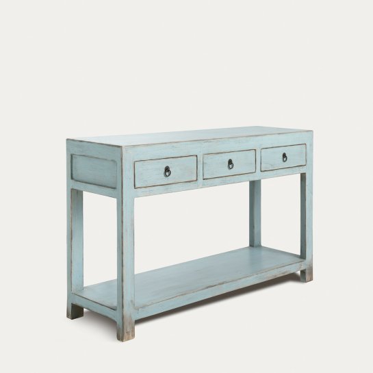 kenay home Consola azul 3 cajones Envío gratis