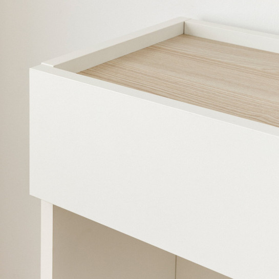 kenay home Consola blanca 1 cajón Superdescuento