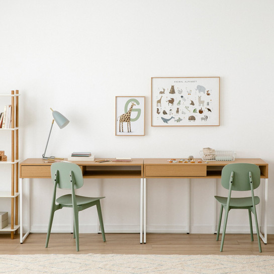kenay home Escritorio blanco 120 Tienda de fábrica