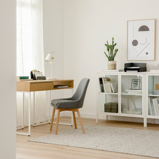 kenay home Escritorio blanco 120 Tienda de fábrica