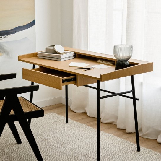 kenay home Escritorio negro 120 Ahorra y exporta
