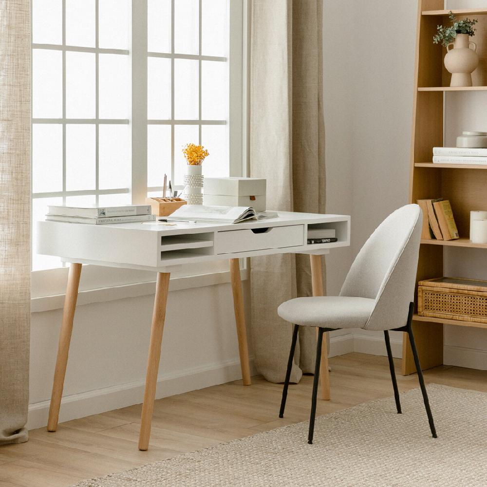 kenay home Escritorio blanco fresno Descuentos del mes