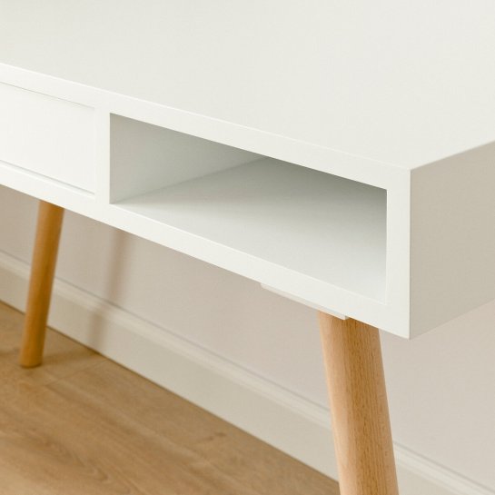 kenay home Escritorio blanco fresno Descuentos del mes