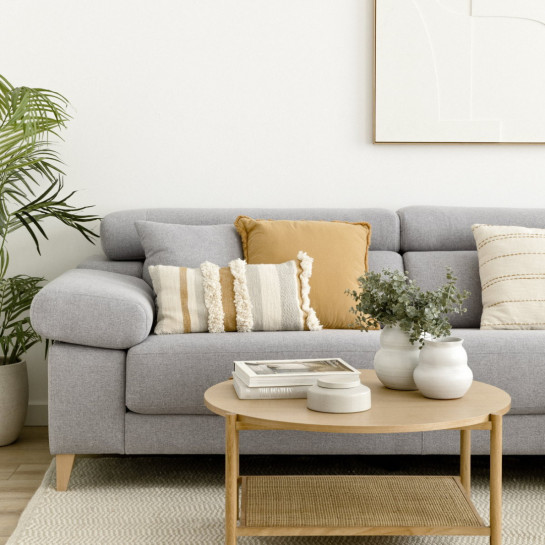 kenay home Sofá gris claro chaise derecha Libre de impuestos
