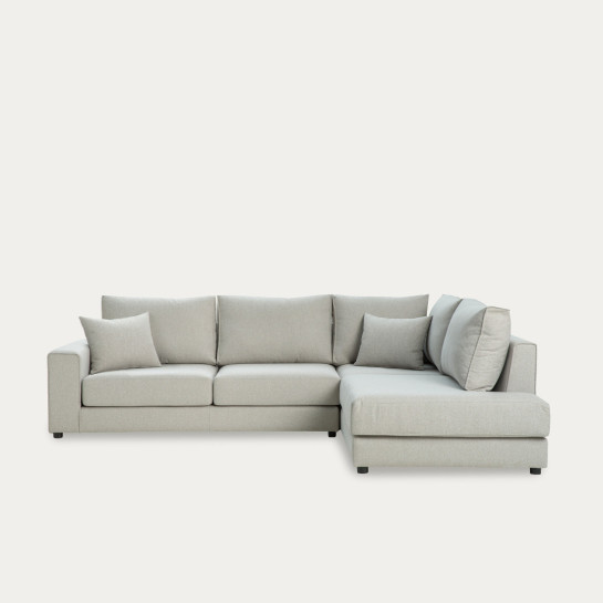 kenay home Sofá chaise derecha mediano tapizado beige Precio ultrabajo