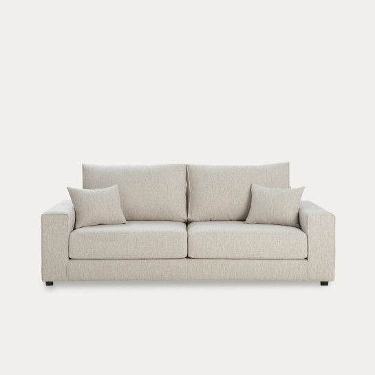 kenay home Sofá 3 plazas tapizado beige Devoluciones gratuitas