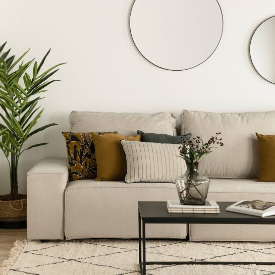 kenay home Sofá 3 plazas + chaise grande personalizable 2025