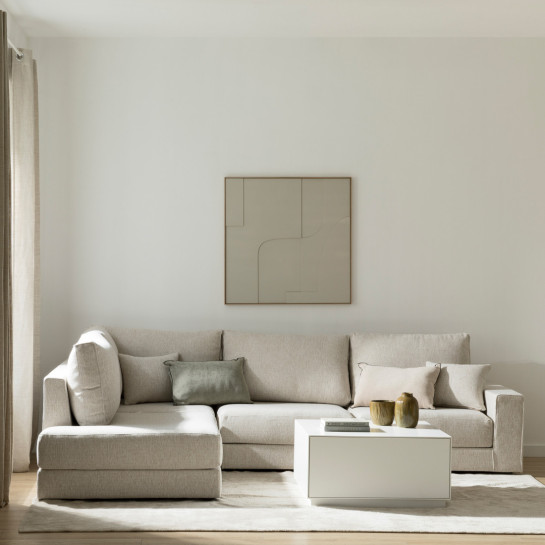 kenay home Sofá rinconera izquierda beige En línea