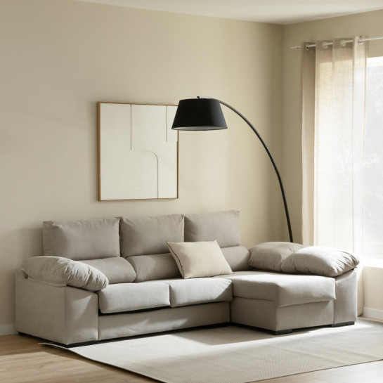 kenay home Sofá con arcón chaise derecha perla Gran oferta