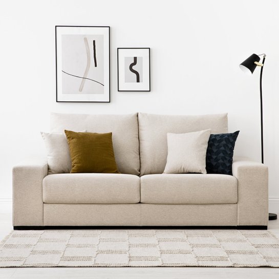kenay home Sofá 3 plazas personalizable Rebajas de fábrica