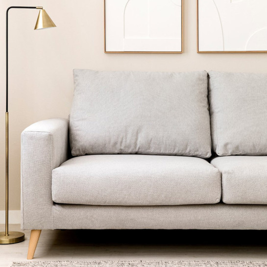 kenay home Sofá chaise derecha gris claro Rebajas top
